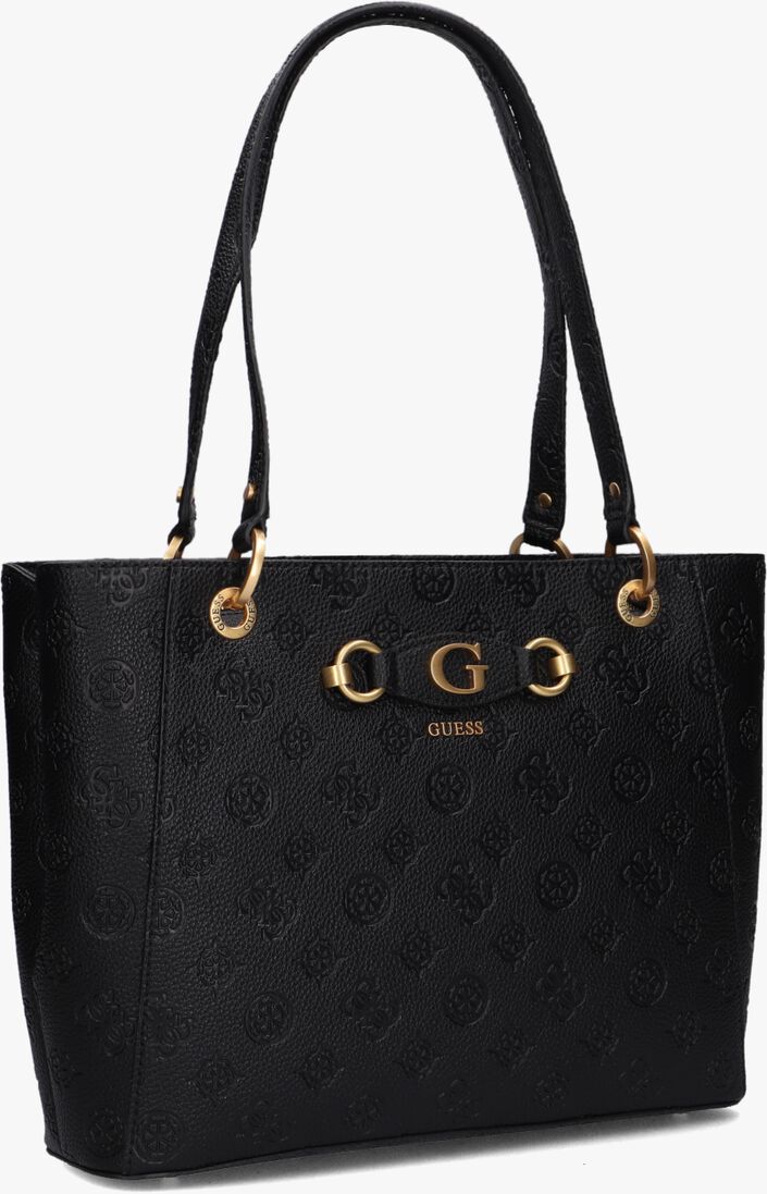GUESS zwarte guess handtas izzy peony noel tote