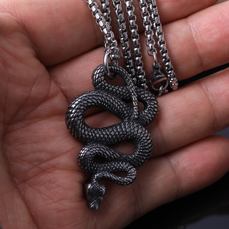 Prushia - Slangenhanger / ketting van roestvrij staal (verschillende ontwerpen)