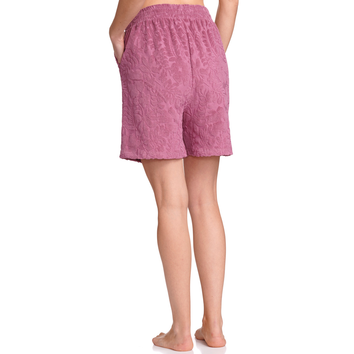 Gina Benotti Damen Joggingshorts mit Frottee-Muster rosa