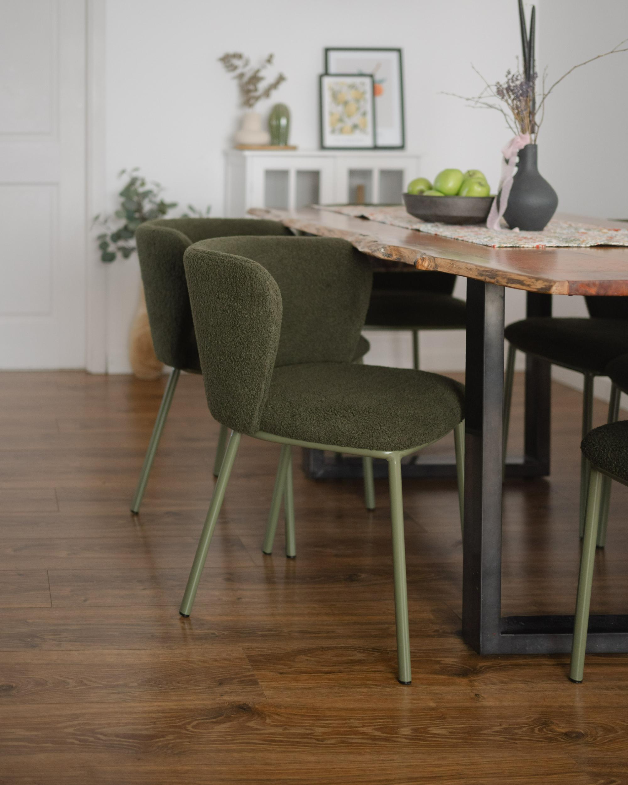 Set van 2 eetkamerstoelen MINA II Donkergroen