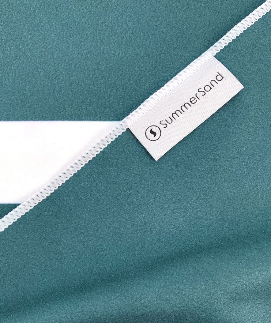 Summersand microfiber håndklæde - Ocean Green (Tyrkis)