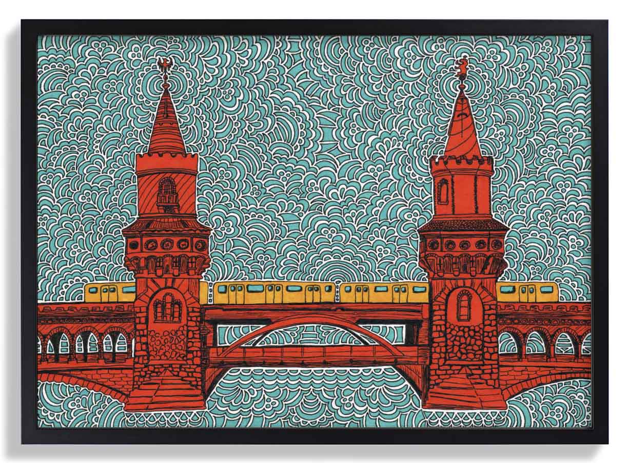 Berlin Oberbaumbrücke von Kaitlyn Parker