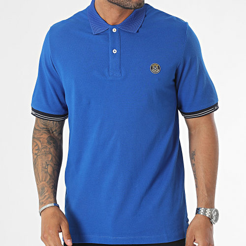 Polo Manches Courtes Rubber Bleu Roi