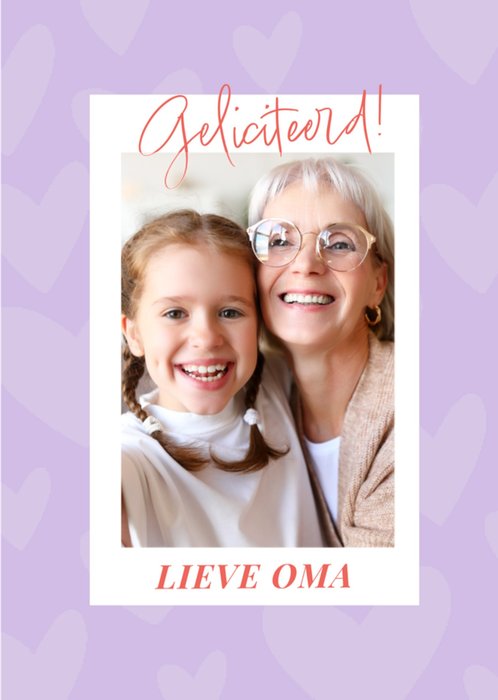 Greetz | Verjaardagskaart | Met foto | Oma | Lief