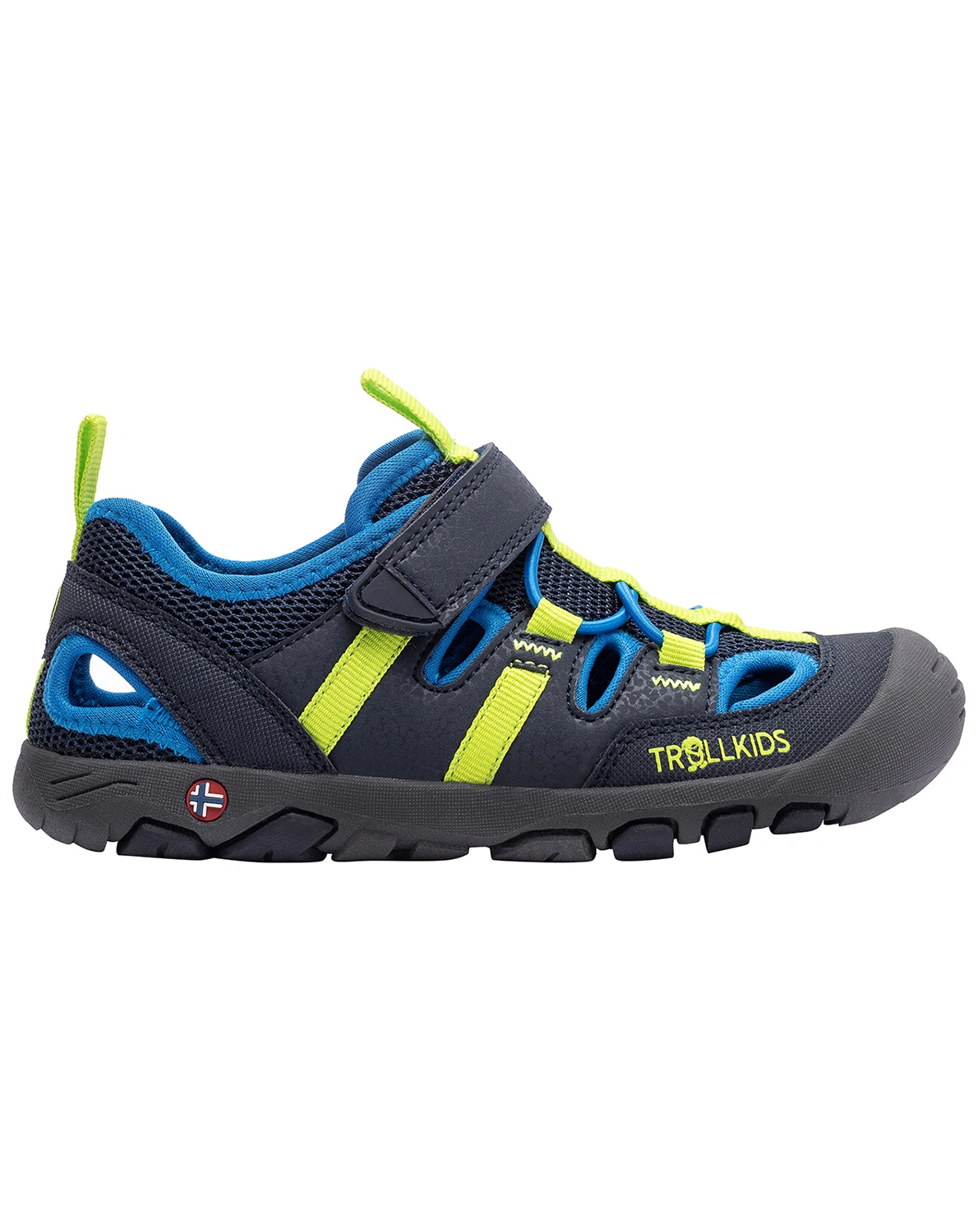 Trekking-Sandalen KROKSAND in navy/lime