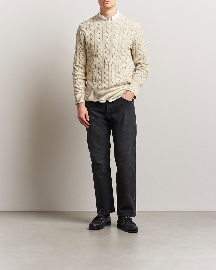 Polo Ralph Lauren Cotton Cable Pullover Natural