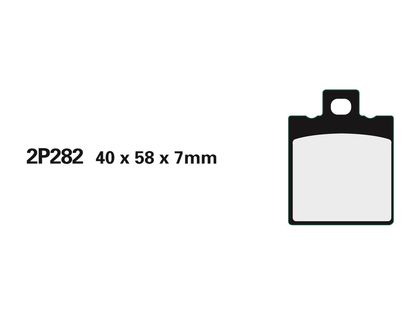 Plaquettes de freins Nissin route semi-métallique - 2P-282NS