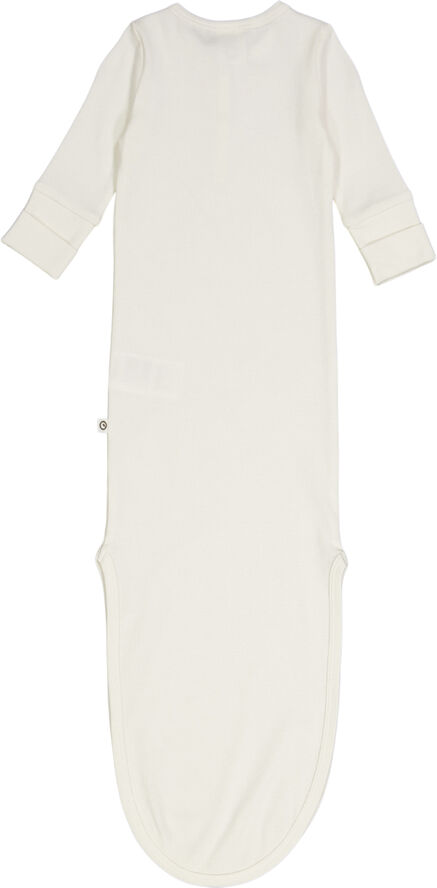 Müsli by Green Cotton Rib l/s knot gown Balsam cream