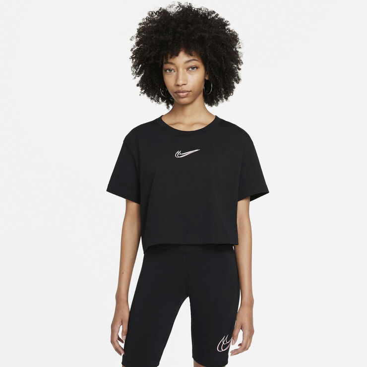 Nike Sportswear Cropped T Shirt Sort