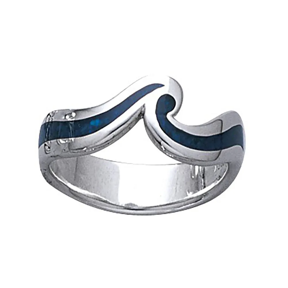 Dive silver Wave ring