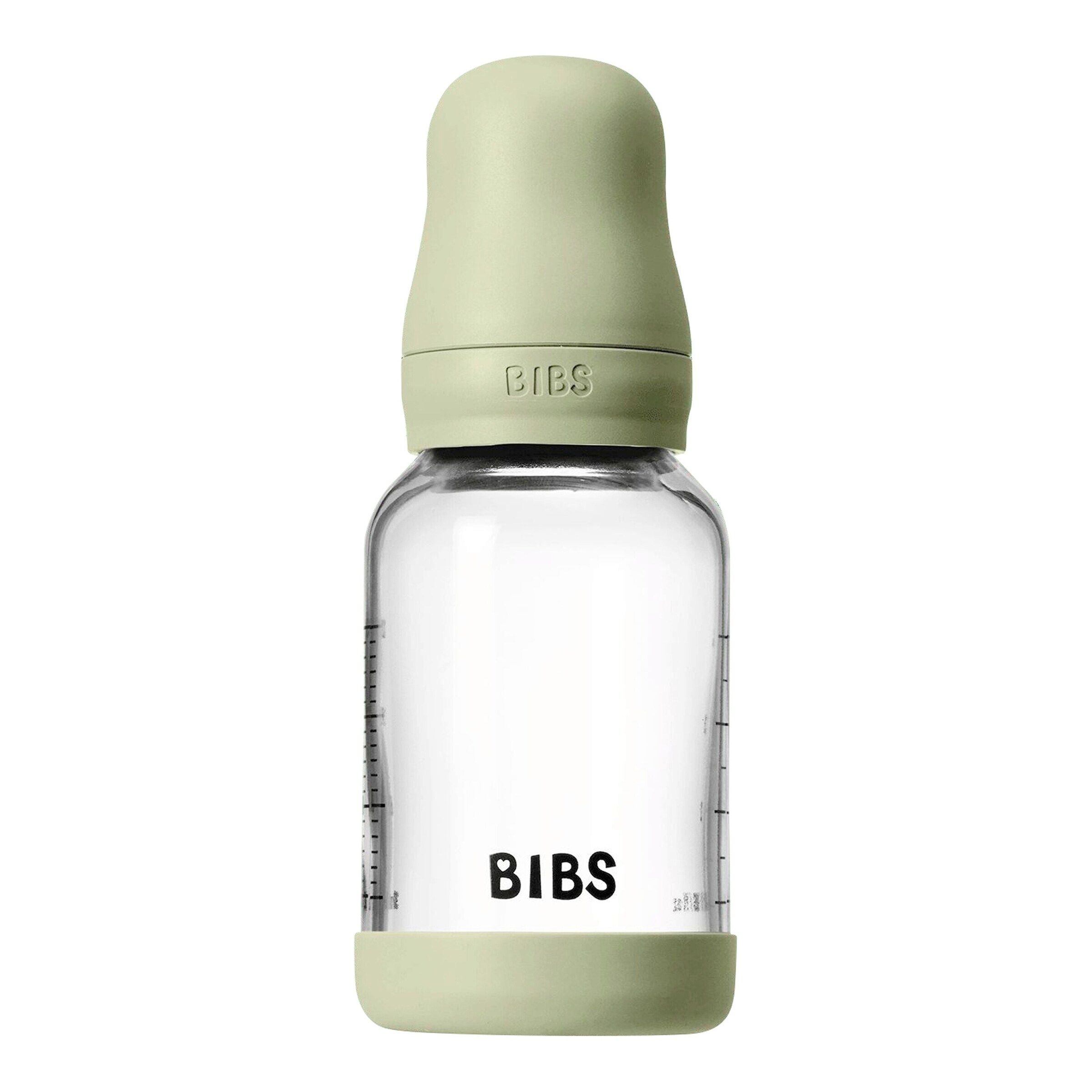BIBS Babyflasche aus Glas, 110 ml, ab 0M sage
