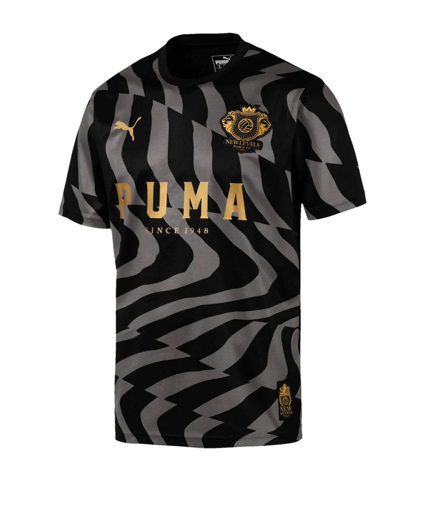 PUMA Psychedelic Jersey T-Shirt Schwarz Grau F001
