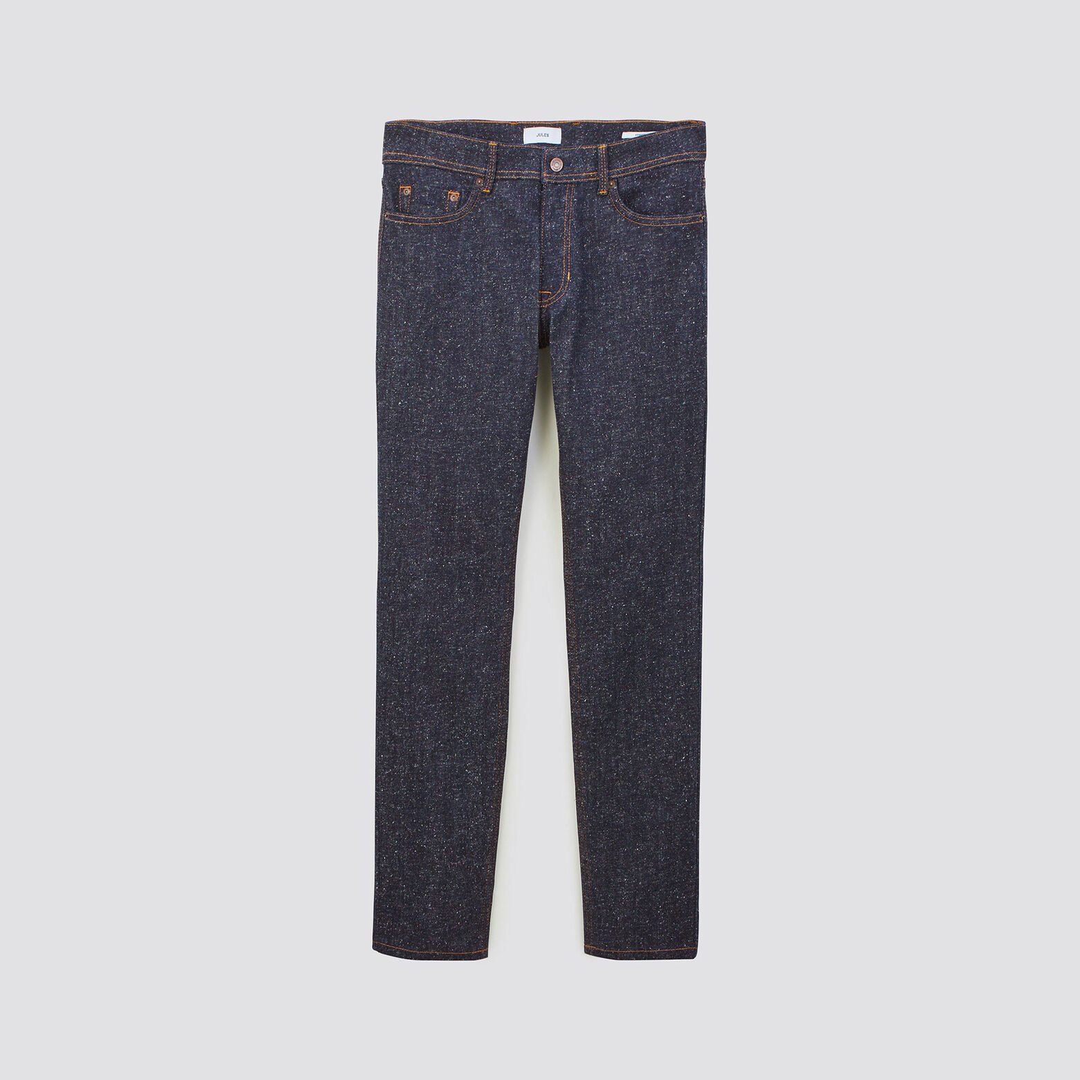 Jean straight neps Bleu