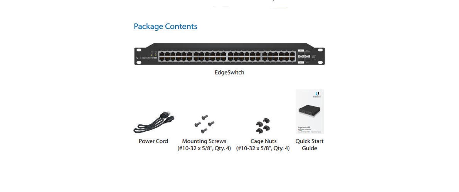 PoE Switch EdgeSwitch ES-48-500W 52 Port<br>48x Port EdgeSwitch