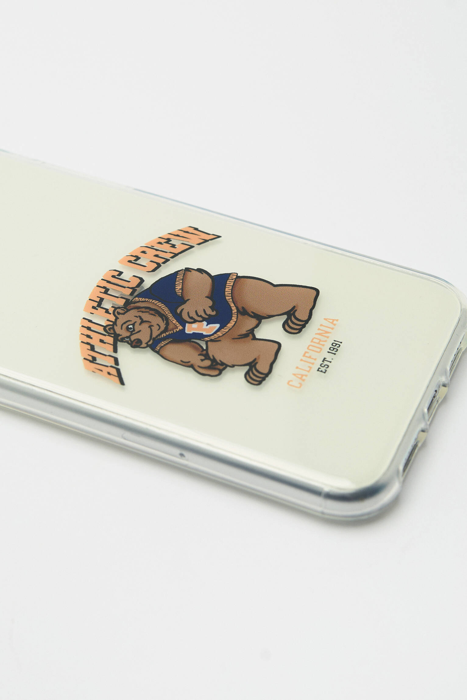 CAPA TRANSPARENTE PARA SMARTPHONE COM ESTAMPA DE URSO - TRANSPARENTE