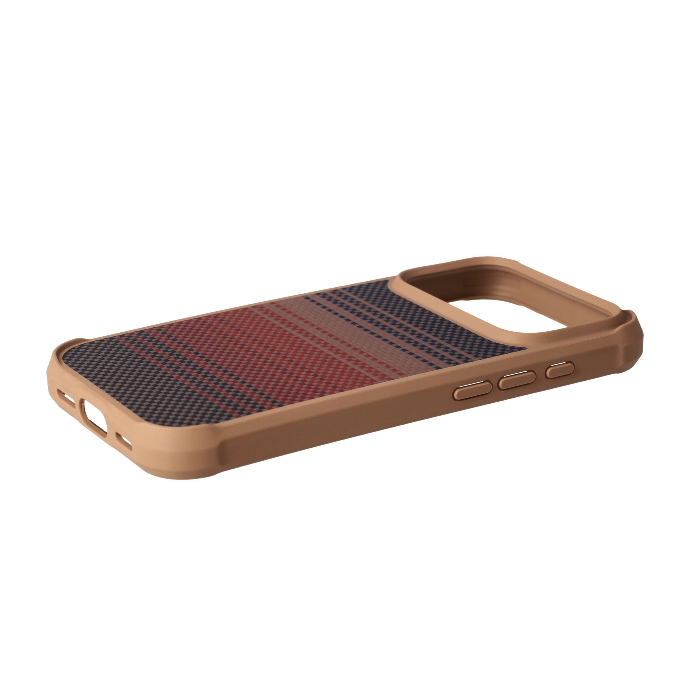 iPhone 17 Pro MagEZ ProGuard Fushion Weaving MagSafe Aramid Schutzhülle (KI1702MGP) - Sunset (Rot / Schwarz)