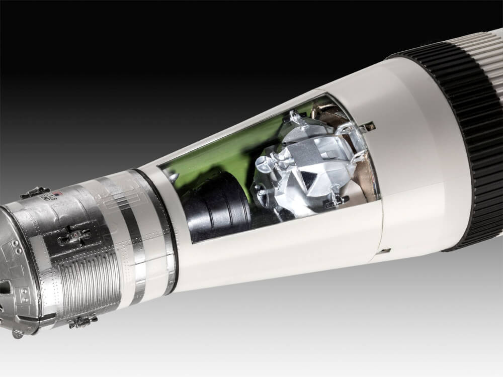 Geschenkset Apollo 11 Saturn V Rocket, Revell Modellbausatz mit Basiszubehör