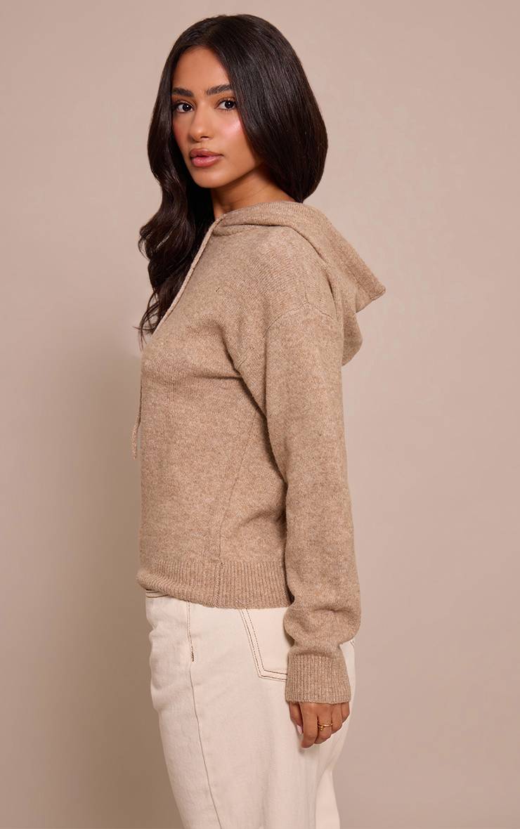 Gris Galet Sweat À Casynthétiqueche En Maille Petite