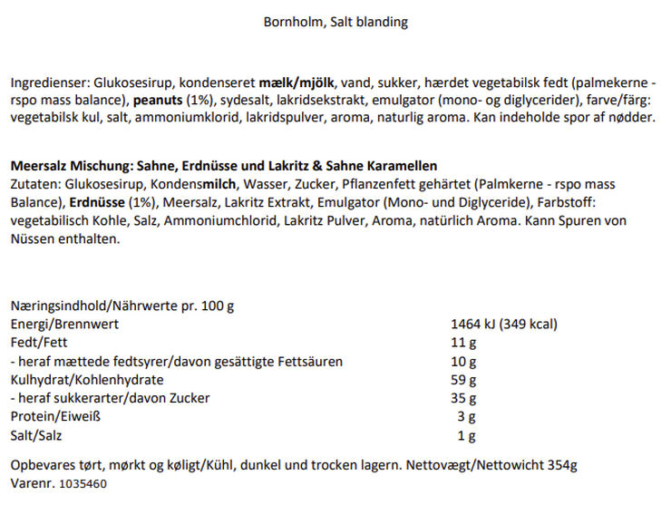 Karamel Kompagniet Bornholm, Salt blanding Q2 No_color