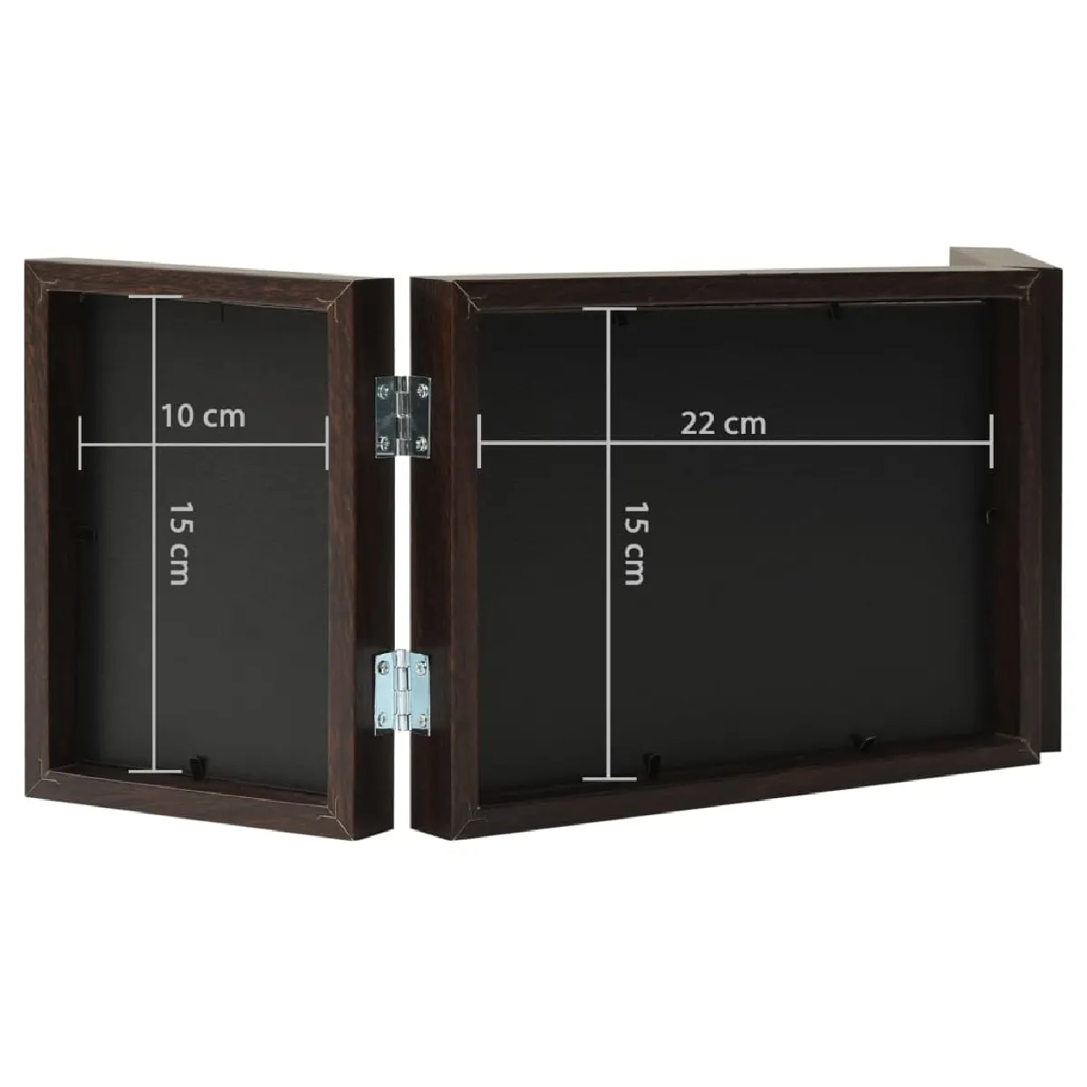 VidaXL Cadre photo dépliable Marron foncé