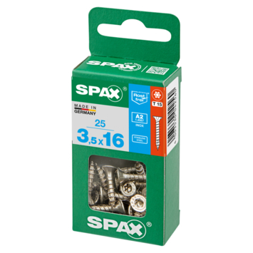 Spax schroef T-Star Plus roestvast 3,5x16 mm 25 stuks