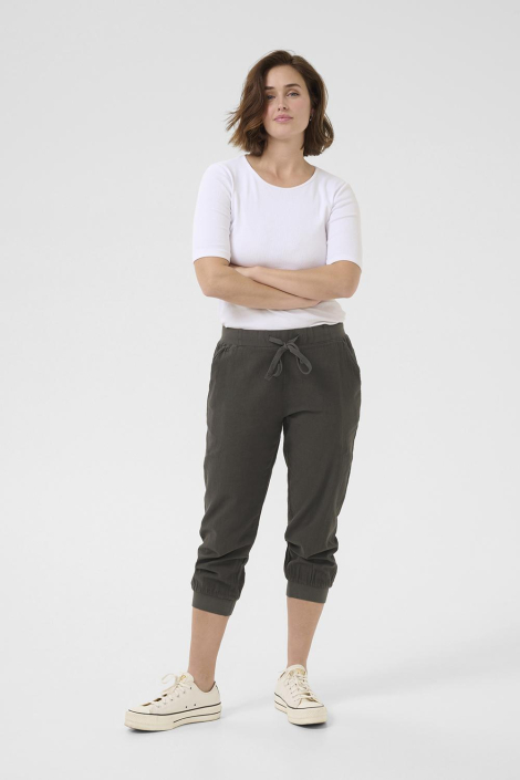 Kaffe grijze dames broek