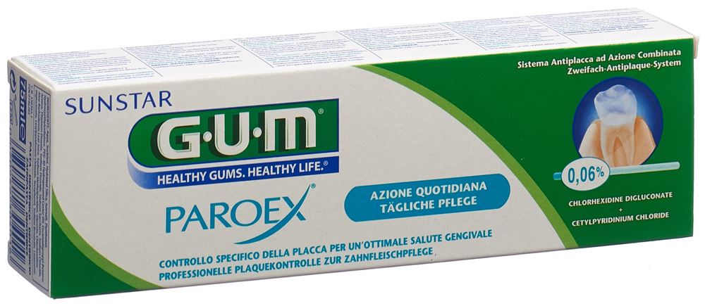 GUM Paroex Zahnpasta 0.06 %<br>75 ml, Tube, Paste, Chlorhexidin