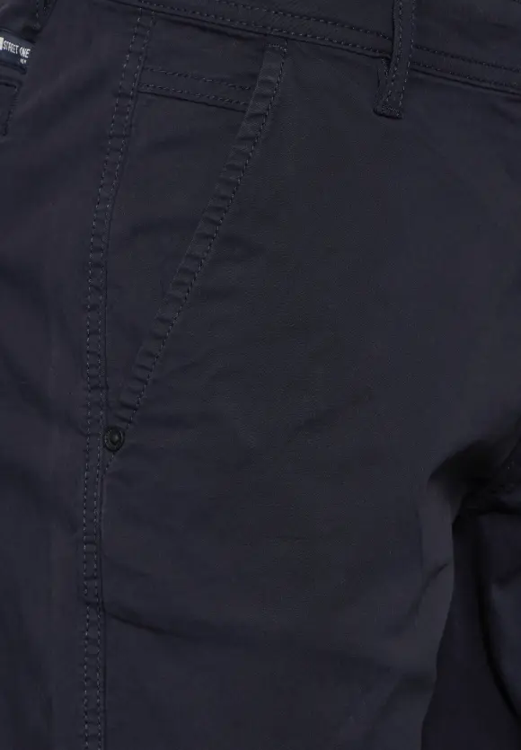 Basic Twill Chino Shorts - deep blue