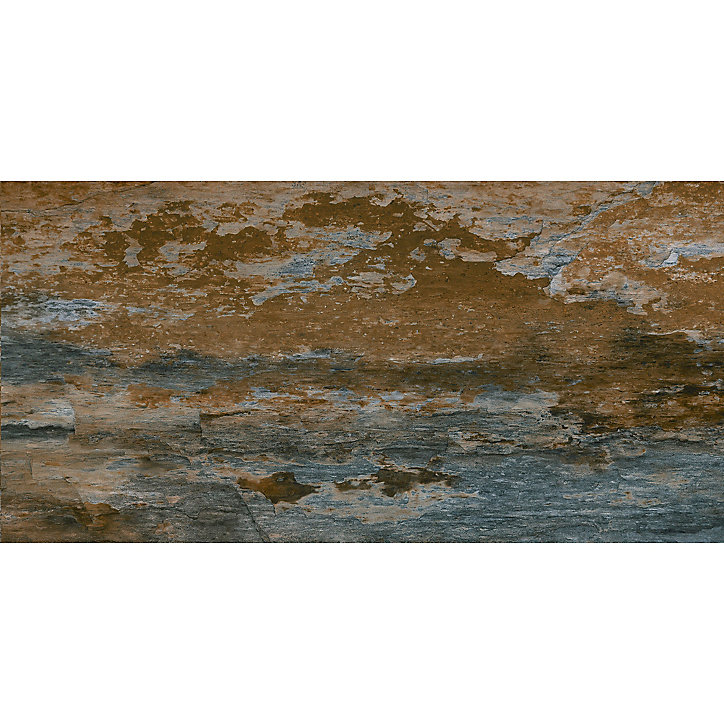 Carrelage sol extérieur grès cérame émaillé Denali effet pierre L. 60cm x l. 30cm