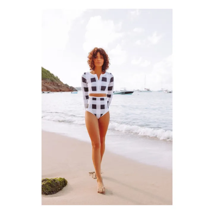 Juillet Juillet Culotte de bain Anti-UV Giulia Vichy | Noir