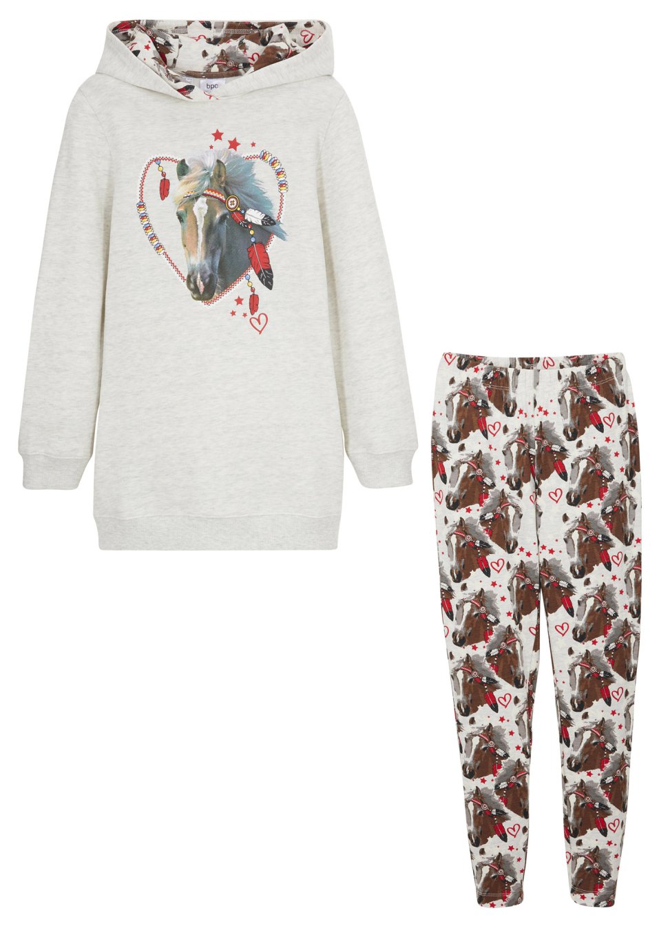 Sweat-shirt et legging fille (Ens. 2 pces.) coton
