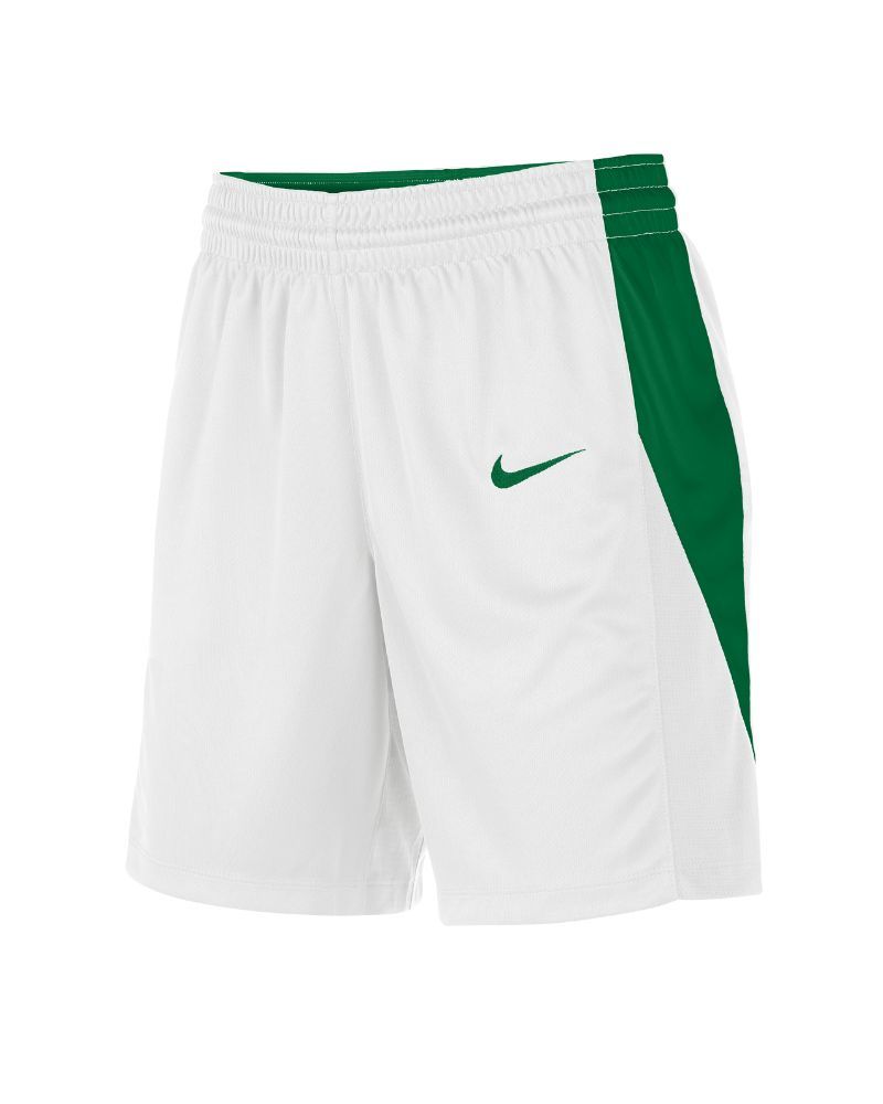 Short de basket Nike Team Blanc & Vert pour femme