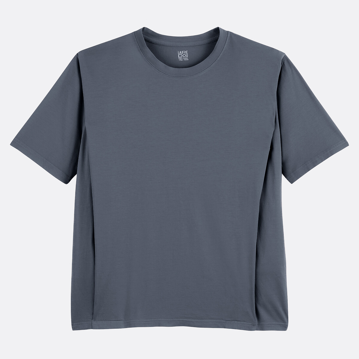 COLEÇÃO LA REDOUTE<br>Camiseta de algodão com gola redonda e mangas curtas
