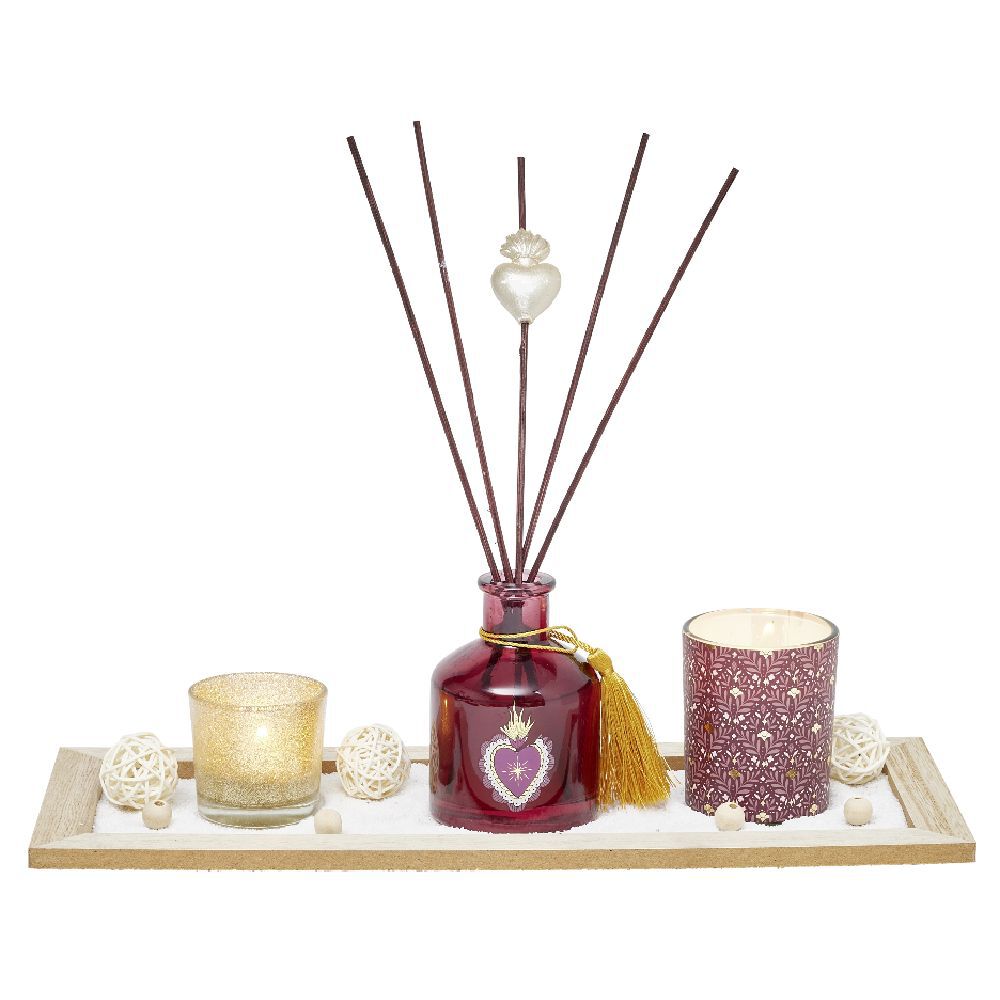 Coffret plateau senteur fruits rouges