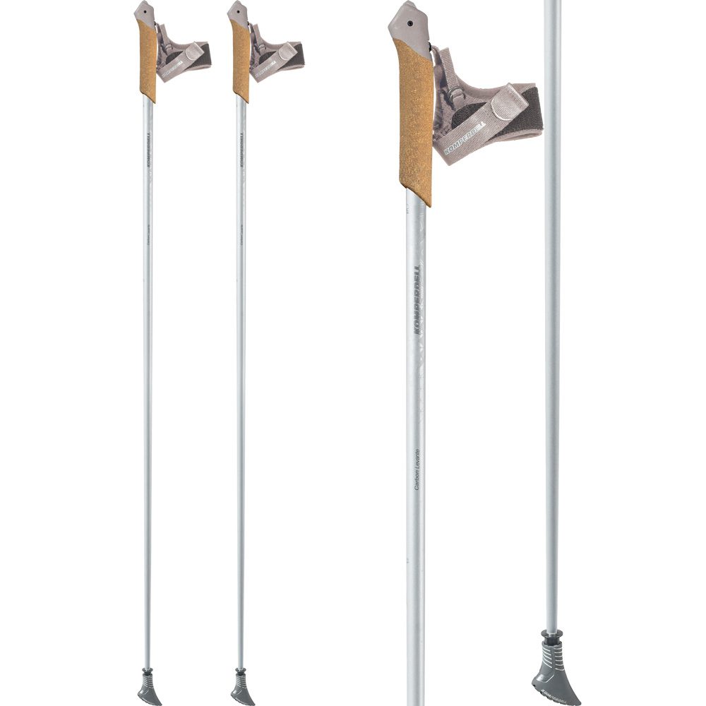 Komperdell Lavante Carbon Pure Nordic Walking Stöcke pearl