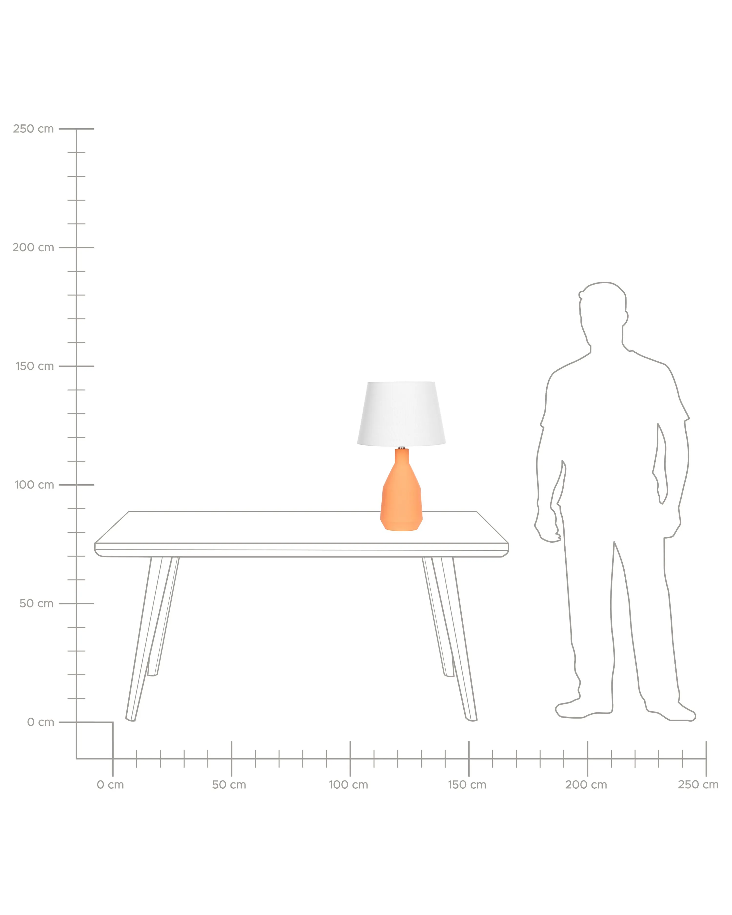 Tafellamp LAMBRE Keramiek Oranje
