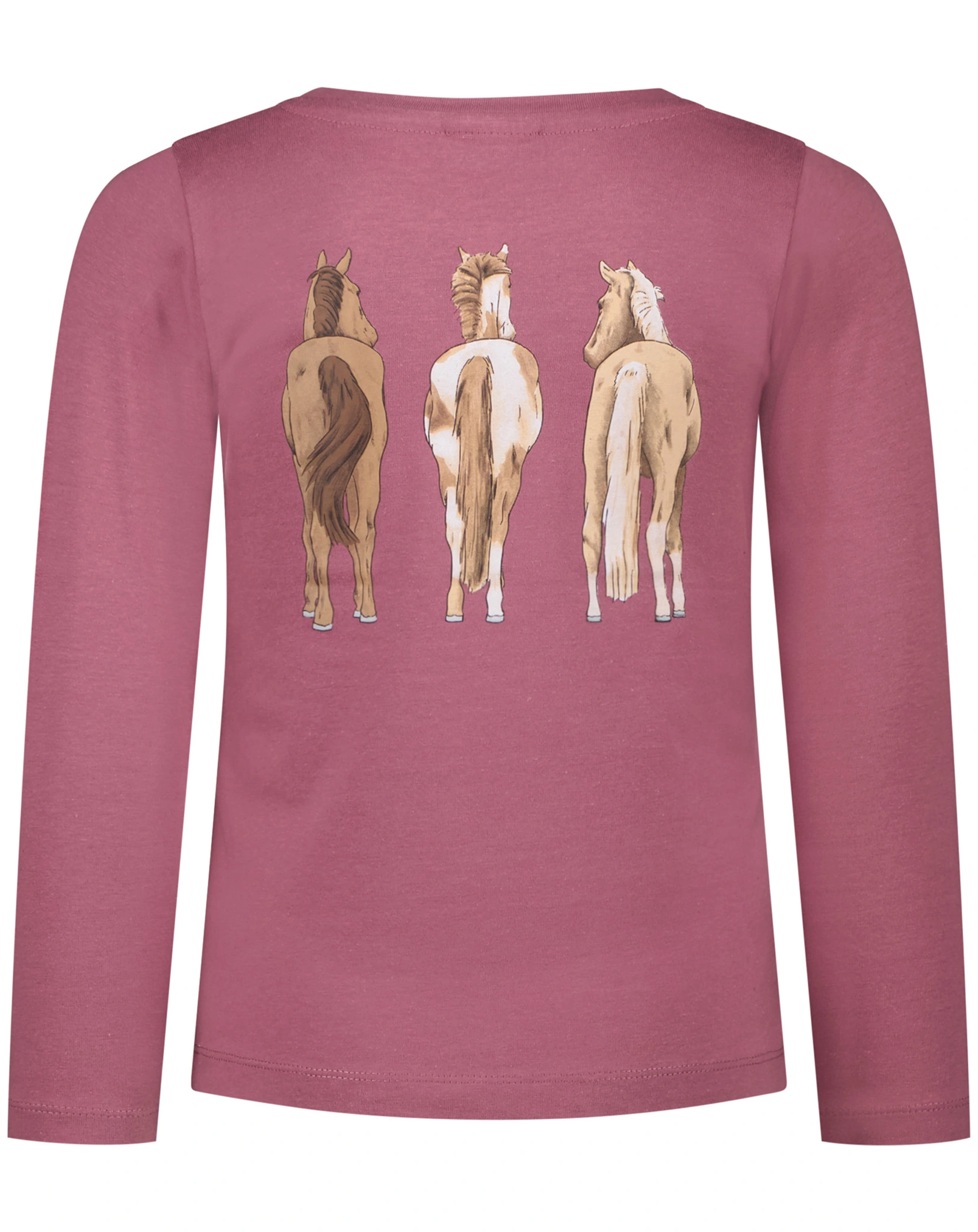 Langarmshirt HORSE WORLD - DREAMTEAM in mauve