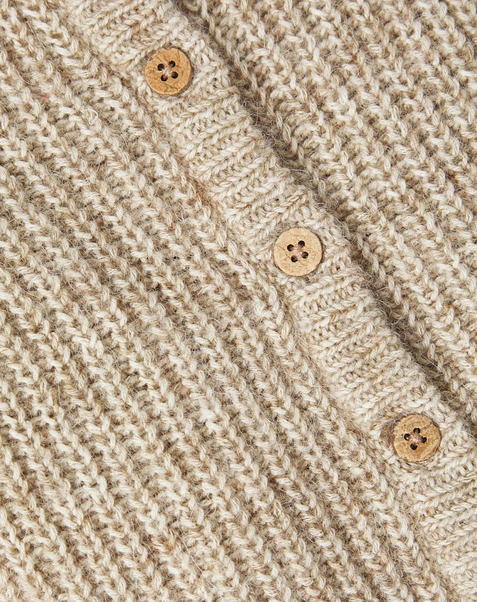 Strickjacke NBMOMIO in chinchilla