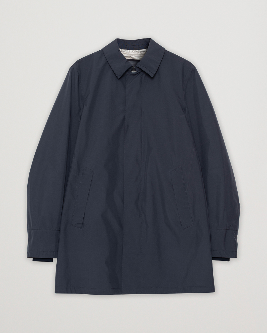 Herno Laminar Waterproof Coat Navy