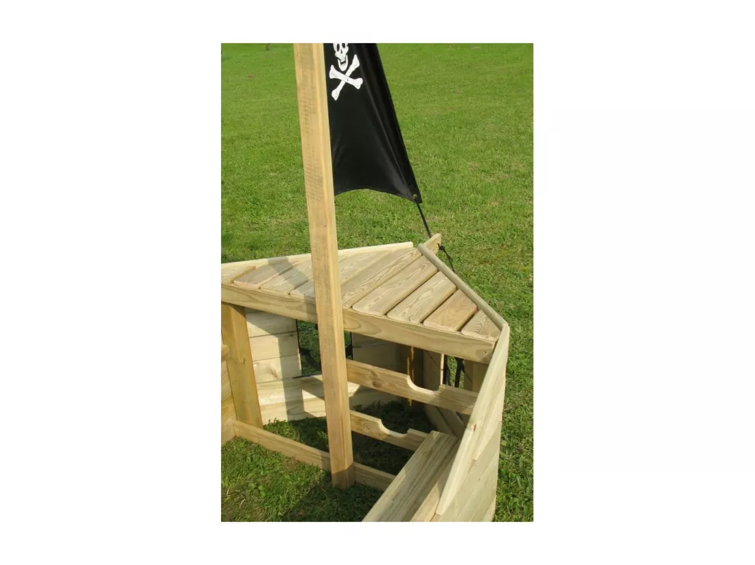 Cabane bateau pirate Galleon en bois