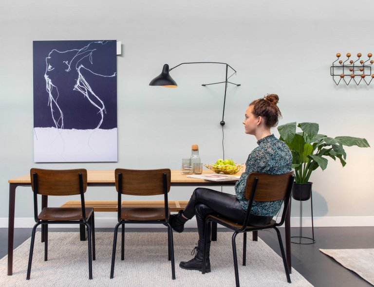 DCW éditions Mantis BS2 wandlamp zwart