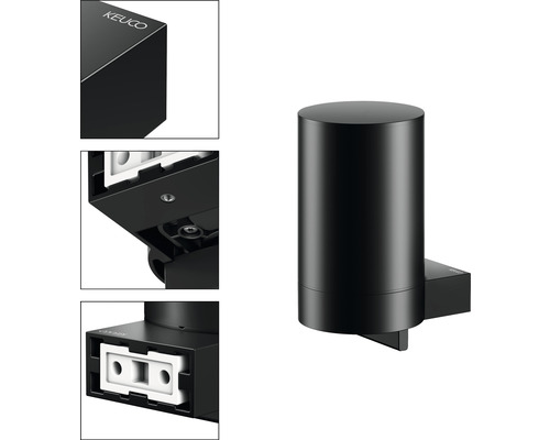 KEUCO Plan Black Selection zeepdispenser, matzwart, 14951370000