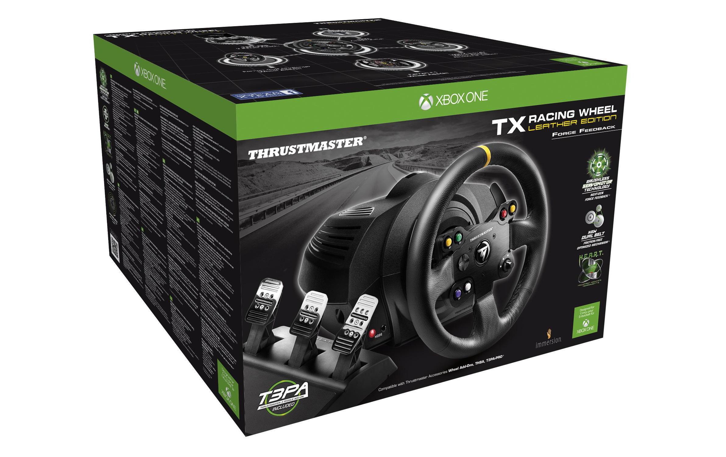 Lenkrad TX Leather Racing Wheel<br>Force-Feedback-Rennlenkrad der nächsten Generation für Xbox One und PC