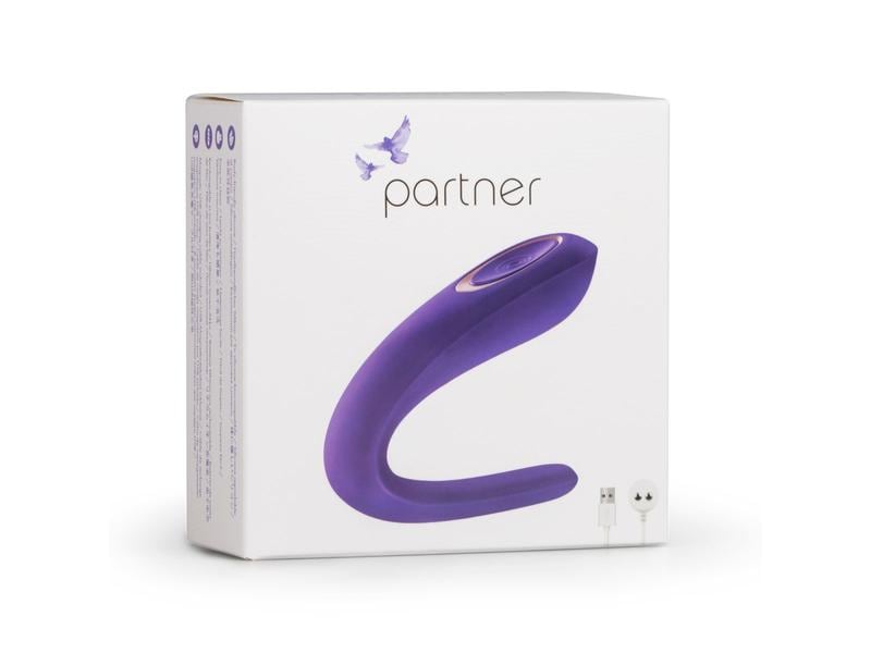 Satisfyer Partner Paarvibrator Lila Hochwertiges Sextoy für G-Punkt- und Klitorisstimulation