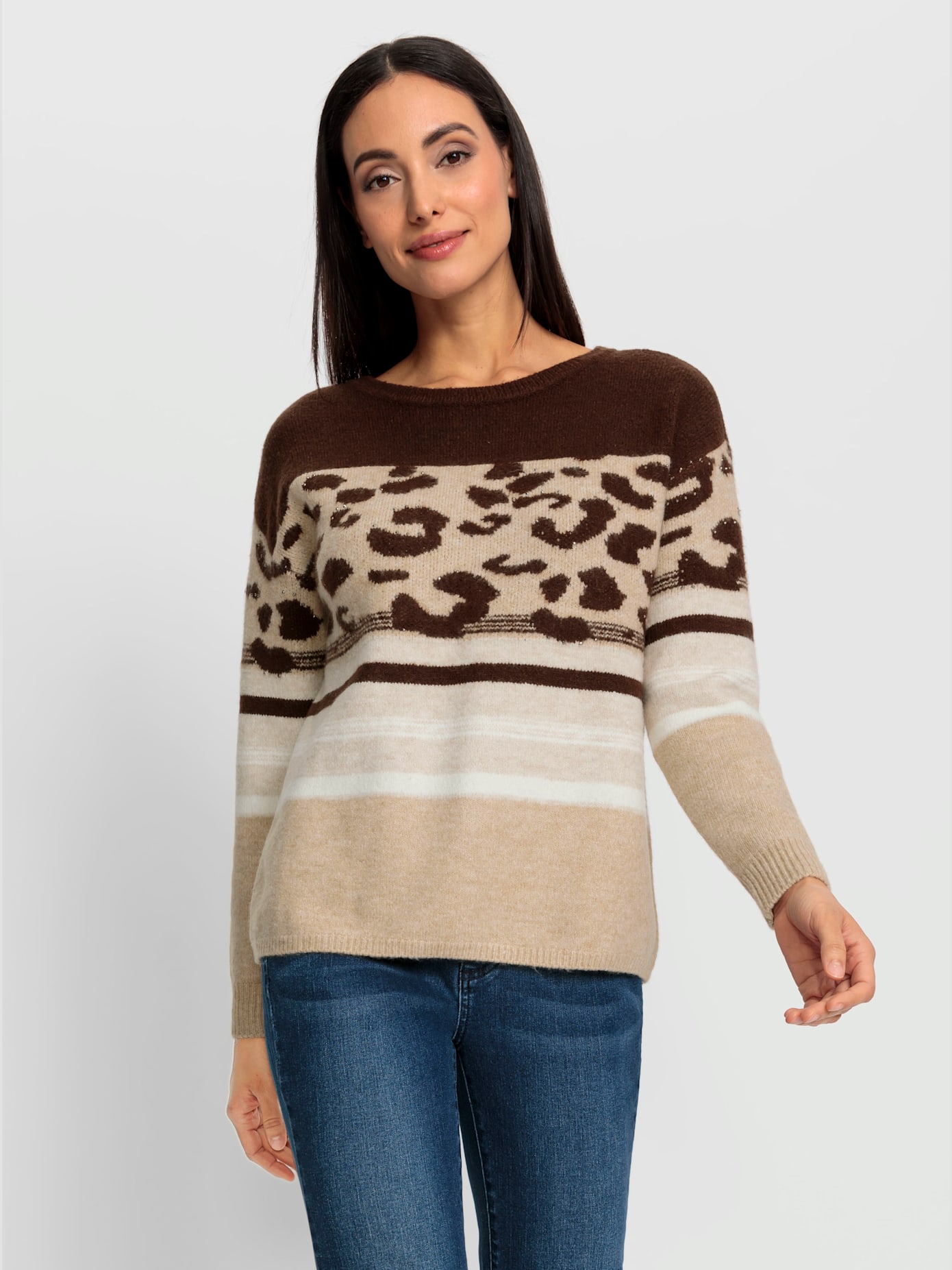 Pull joli motif léopard