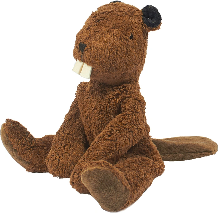 Schlenkerkuscheltier BIBER KLEIN (27cm) in braun