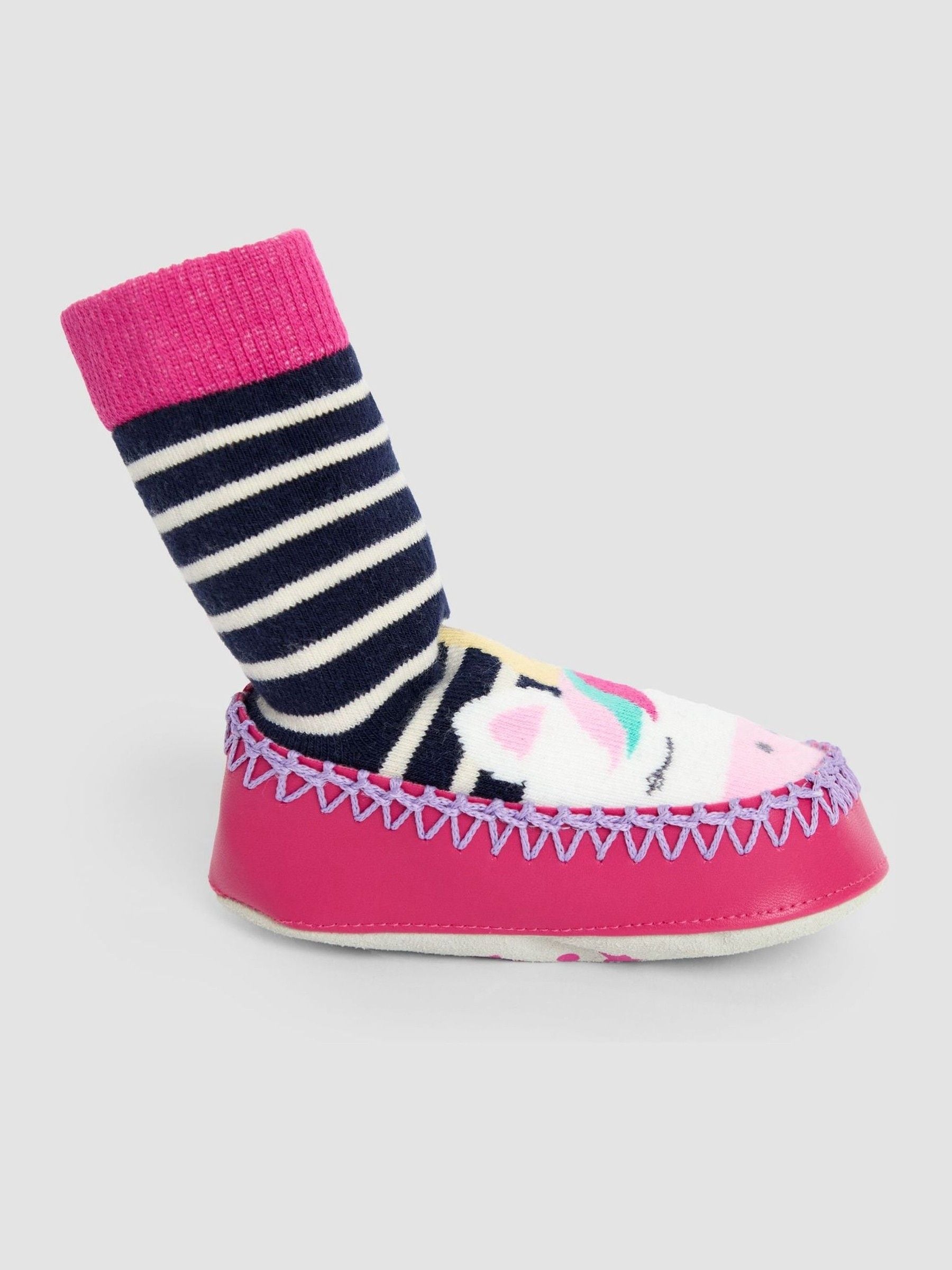Jojo Maman Bébé moccasin pantoffelsokken