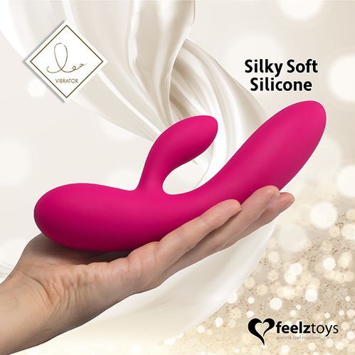 Feelztoys - Lea Vibrator met Glitters USB-oplaadbaar Roze