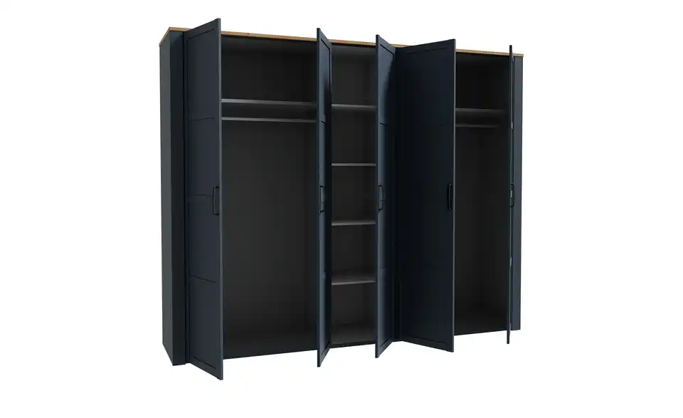 Drehtürenschrank Bohol Blau 265 cm