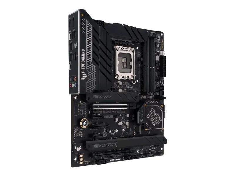 ASUS TUF GAMING Z790-PLUS D4 - Bundkort - ATX - LGA1700 sokkel - Z790 Chipset - USB-C 3.2 Gen 2x2, USB-C 3.2 Gen2, USB 3.2 Gen 1, USB 3.2 Gen 2 - 2.5 Gigabit LAN, Wi-Fi 6, Bluetooth - onboard grafik (CPU påkrævet) - HD Audio (8-kanaler)